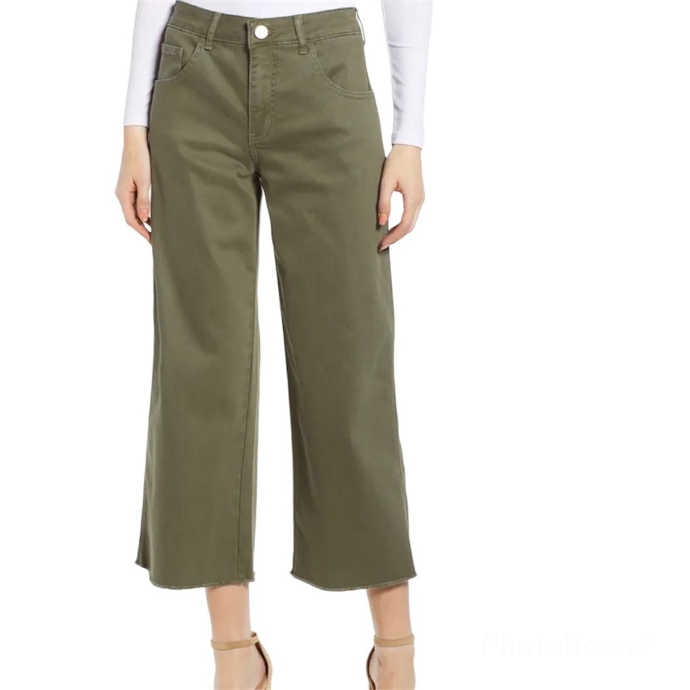 PROSPERITY DENIM Cargo Wide Leg Crop Jeans 29